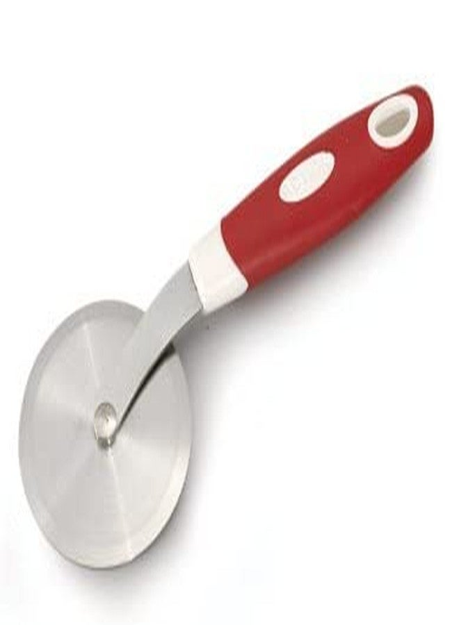 Elexiq Stainless Steel Wheel Pizza Sandwich,Slicer Cutter with Non-Sticky Spatula and Oil Brush Reusable Kitchen Set for Cooking(1 Set Multi Colors) - Image 3